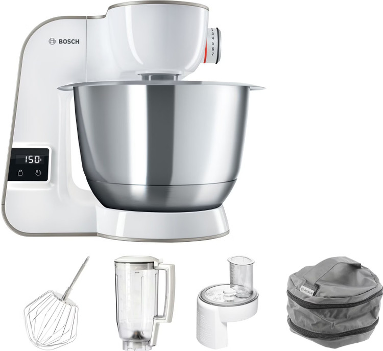 ماشین آشپزخانه بوش مدل MUM5XW20 ظرفیت ۳.۹ لیتر ۷ سرعته با کاسه استیل